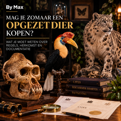 Peut-on simplement acheter un animal naturalisé ? Animaux naturalisés et taxidermie, avec un accent sur l’origine et la documentation